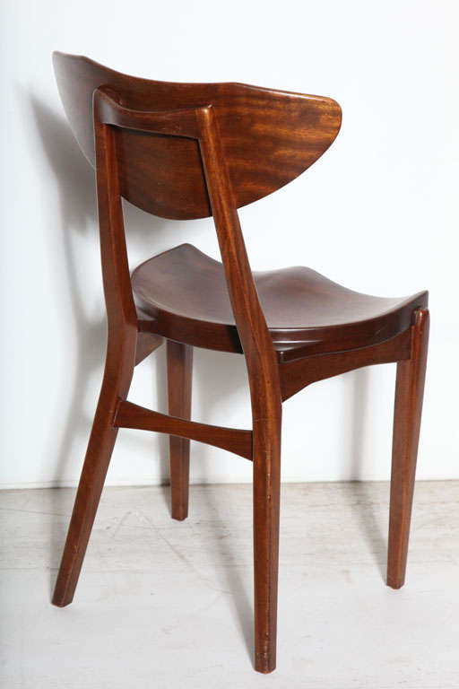 Oiled Christensen & Larsen Mahogany Dining Chairs, Set of Six