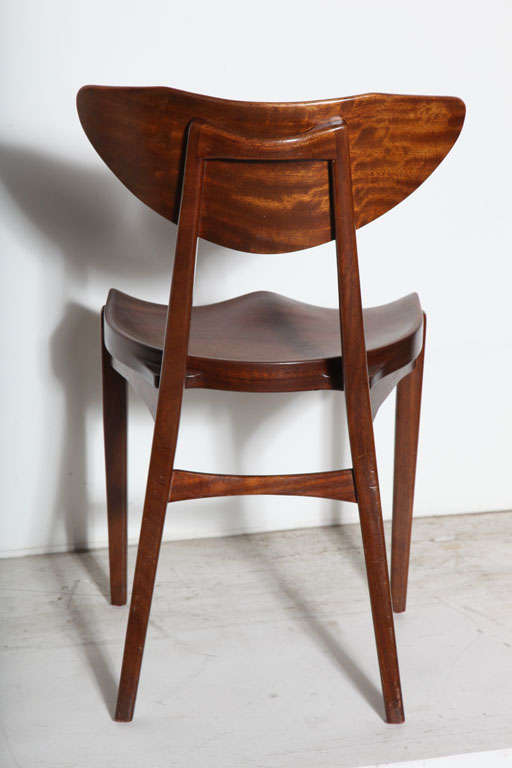 Christensen & Larsen Mahogany Dining Chairs, Set of Six In Excellent Condition In New York, NY