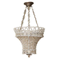 A French Crystal Beaded Chandelier