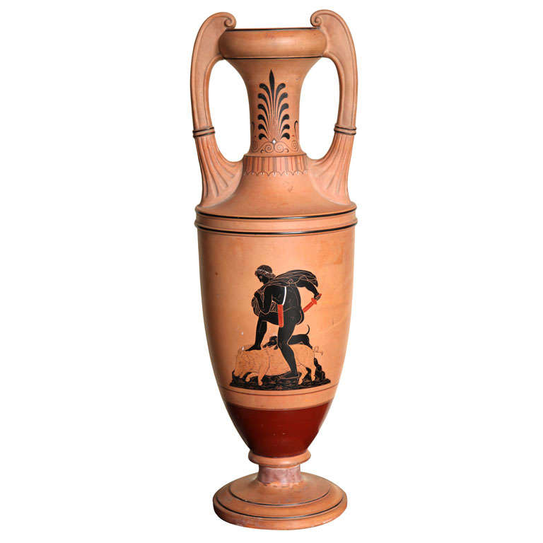 Danish Terra-Cotta Amphora For Sale