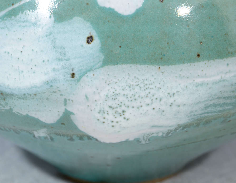 20th Century Mid Century Japanese Studio Ceramic Vase For Sale