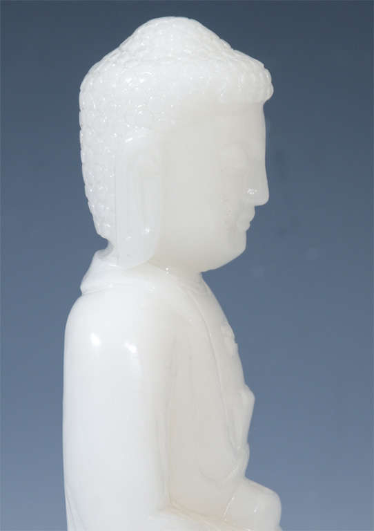 Chinese Ching Dynasty White Jade Buddha at 1stDibs white jade buddha