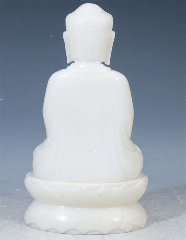 Chinese Ching Dynasty White Jade Buddha at 1stDibs white jade buddha