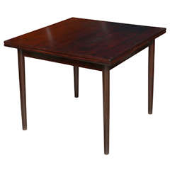 Square Rosewood Dining Table with Pull Out Leaves