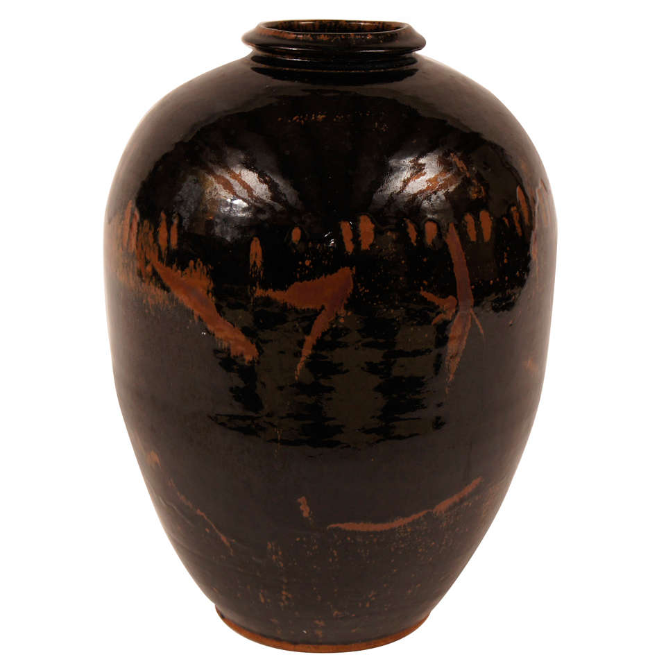 Enormous Asian Floor Vase at 1stDibs