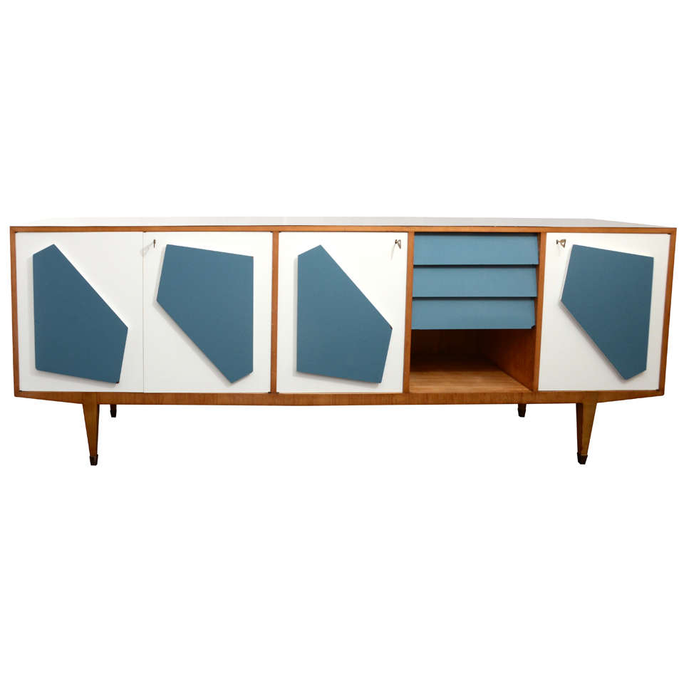 Unique Credenza in Gio Ponti Style at 1stDibs gio ponti credenza, gio