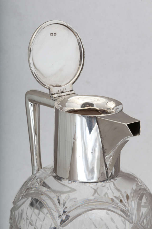 Edwardian Sterling Silver-Mounted Claret Jug 2