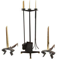 Set of Fireplace Tools by Donald Deskey