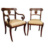 Set of 20 Regency Mahogany Dining Chairs