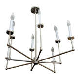 Mid-Century Chrome Chandelier in the manner of T. Parzinger