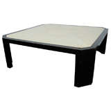 Parchment Top Coffee Table in the Style of Jean Michel Frank