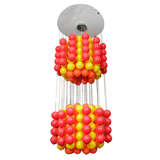 Colorful Ball Chandelier in the Style of Verner Panton