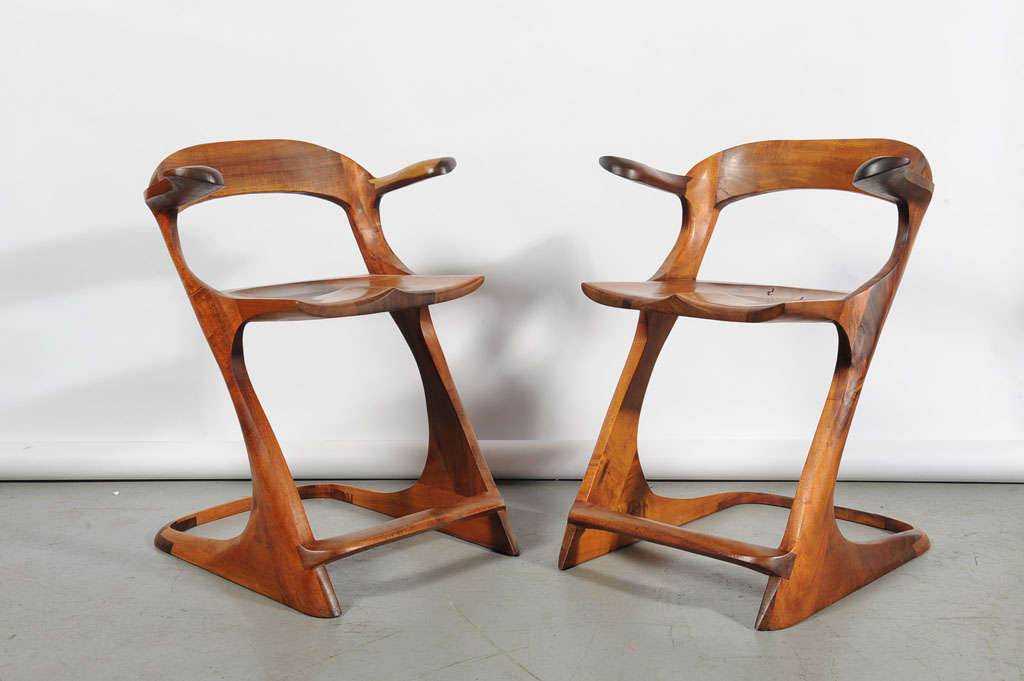 Bill Coleman - Pair of Counter / Bar Stools