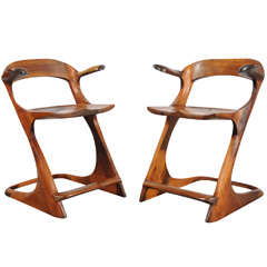 Bill Coleman - Pair of Counter / Bar Stools
