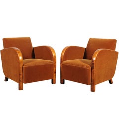 Danish Art Deco Easy Chairs - Pair