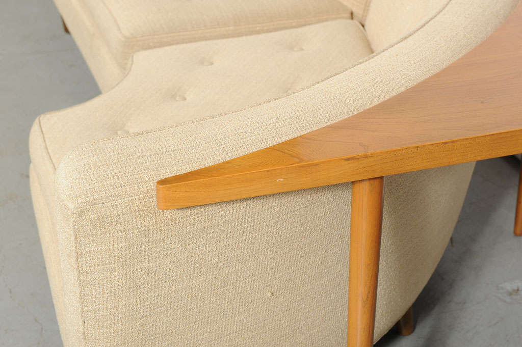 Edward Wormley Sectional Sofa and Table at 1stDibs corner table for