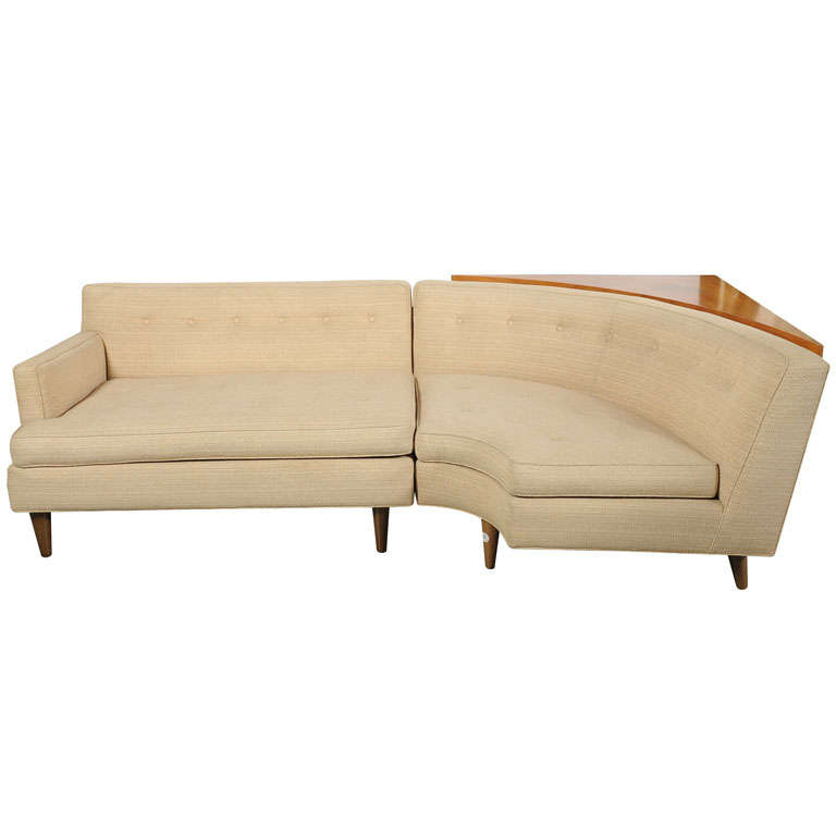Edward Wormley Sectional Sofa and Table at 1stDibs corner table for