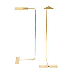 Pair of Polished Brass Reading Lamps by Cedric Hartman 9