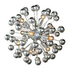Italian 70
s Chrome Sputnik Chandelier