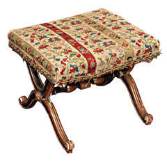 French Parcel Gilt "x" Stool 2