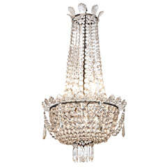 French Baccarat Crystal Empire Chandelier