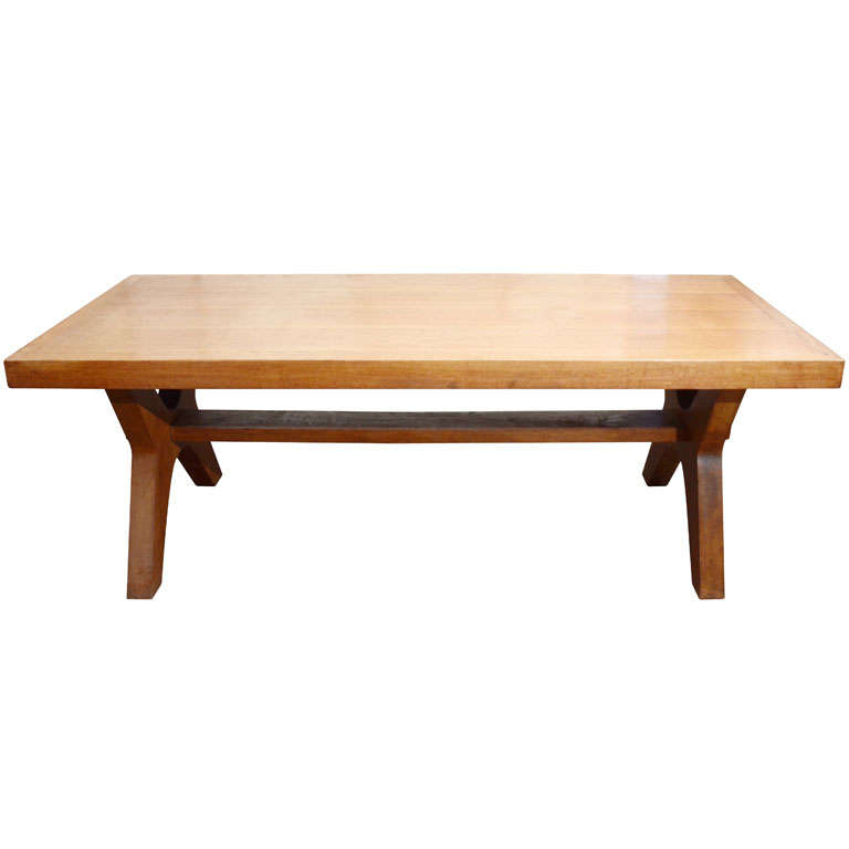 Mid-Century Oak Dining Table