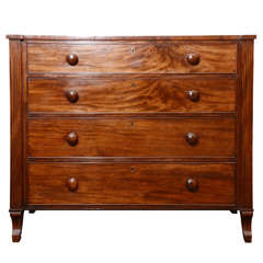Antique English Regency Sabre Leg Chest