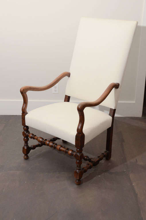 Tall French Fauteuil