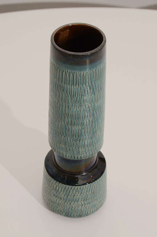 Mid Century Ceramic Vase at 1stDibs