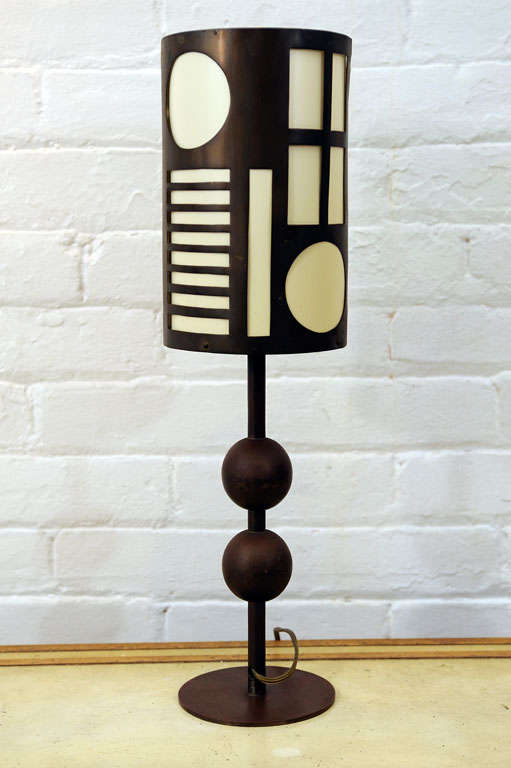 20th Century Rare Modernist Table Lamp  Designed By Karl Hagenhauer For Sale