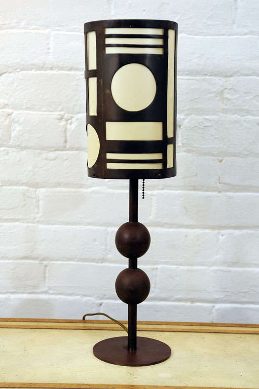 Rare Modernist Table Lamp  Designed By Karl Hagenhauer For Sale 1