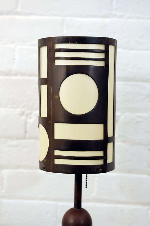 Rare Modernist Table Lamp  Designed By Karl Hagenhauer For Sale 2