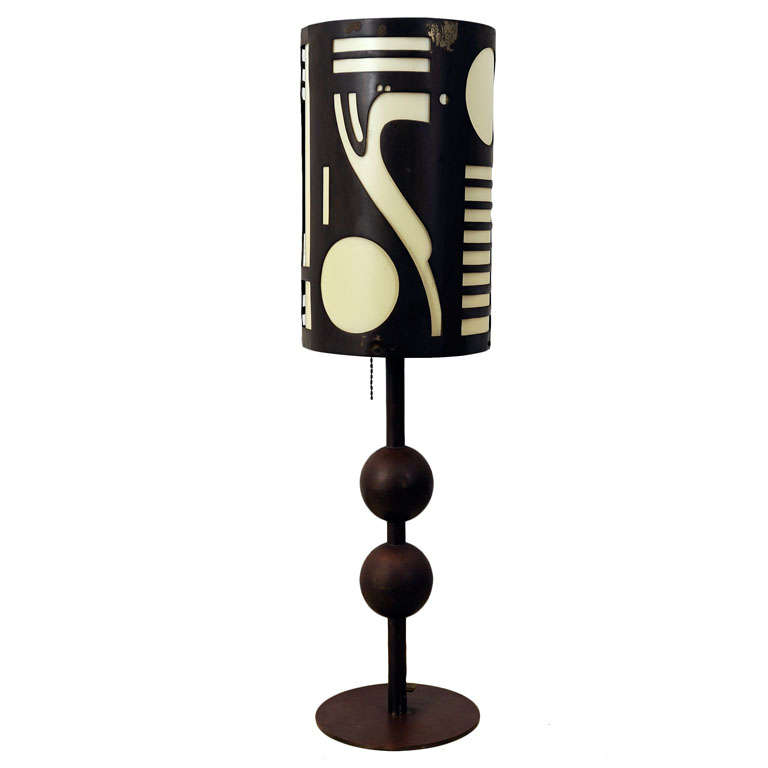 Rare Modernist Table Lamp  Designed By Karl Hagenhauer For Sale