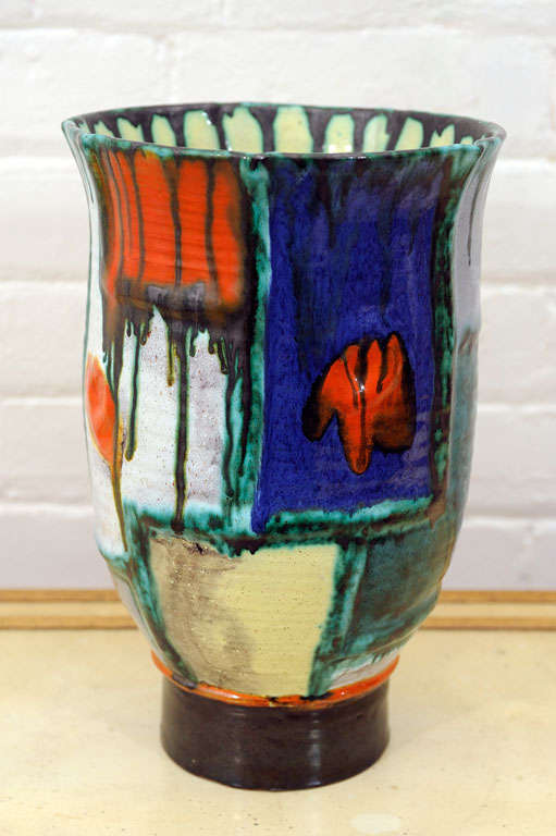 Modernist Ceramic Vase By Goldschneider 1