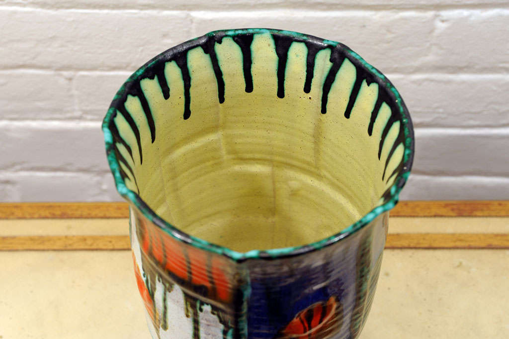 Modernist Ceramic Vase By Goldschneider 2