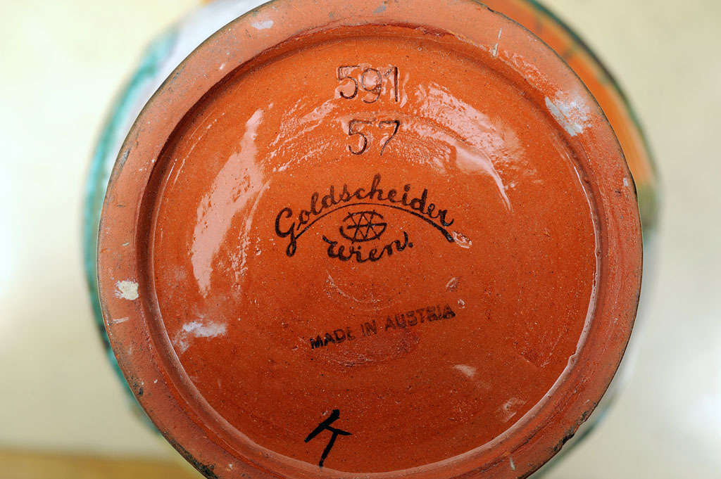 Modernist Ceramic Vase By Goldschneider 3
