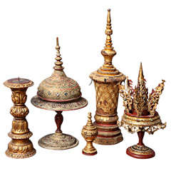 Vintage Golden Exotic Table Accessories
