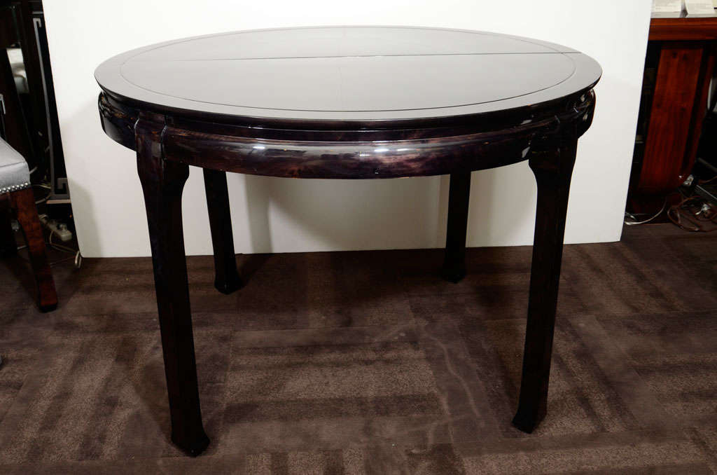 Modern Round Pagoda Dining Table in The Manner of James Mont 2