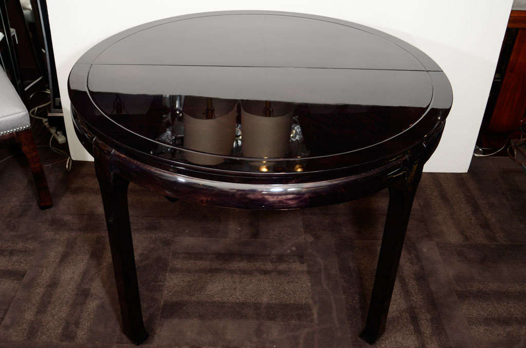 Modern Round Pagoda Dining Table in The Manner of James Mont 4