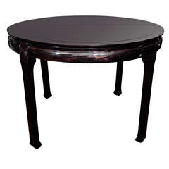 Modern Round Pagoda Dining Table in The Manner of James Mont
