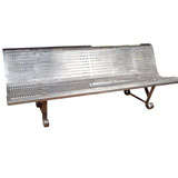 Mid-Century Modern French Steel Bench