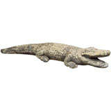 Cast Stone Crocodile Garden Statue