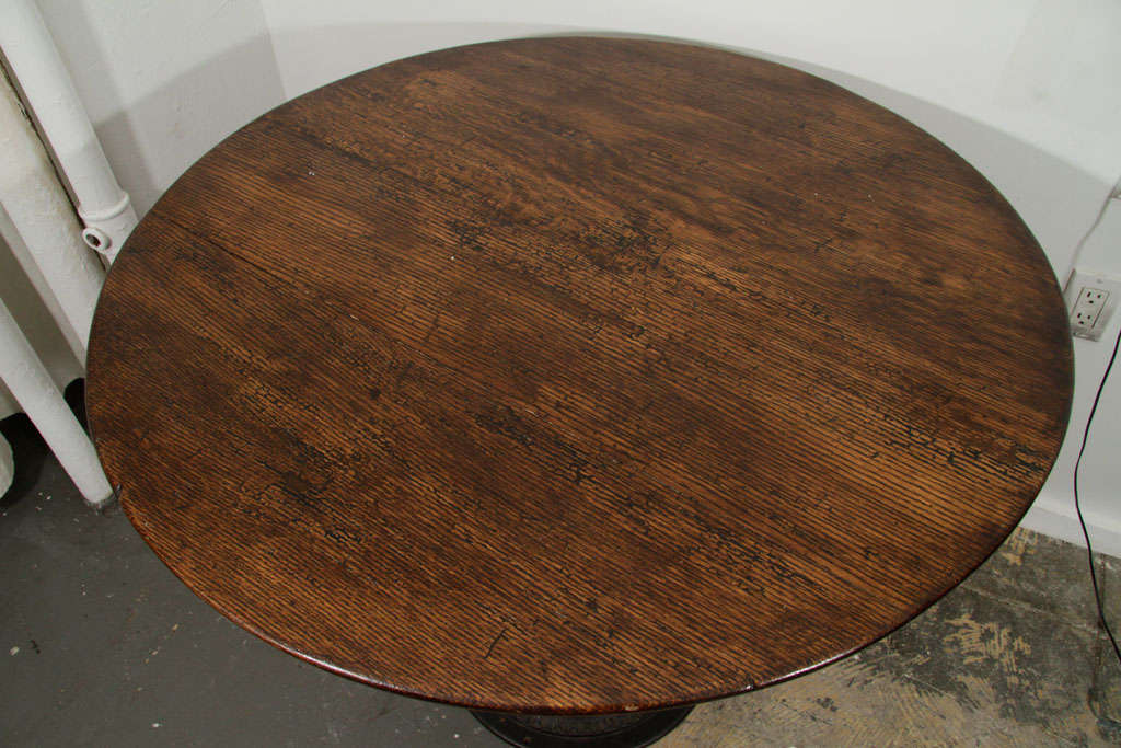 Wood Round Speakeasy Table