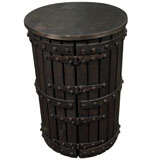 Wood and Metal Barrel