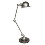 Stamped French industrial lamp