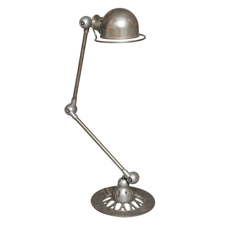 Industrial table lamp with interesting detailing