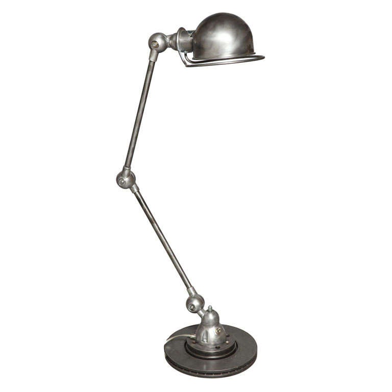 Stamped French industrial lamp at 1stdibs