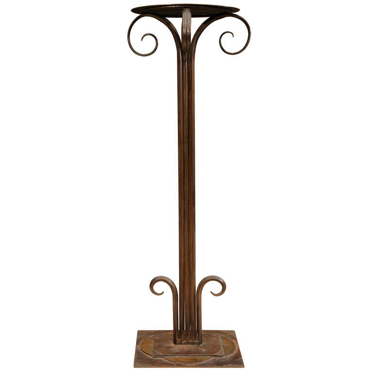 Art Deco Wrought Iron Stand