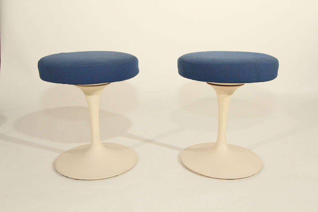 Pair of Saarinen Tulip Stools by Knoll