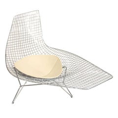 Vintage Bertoia Asymmetric Chaise by Knoll